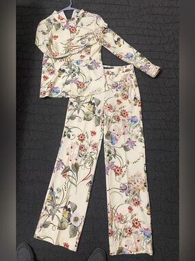 Zara Cream Floral Set with Multicolor Blooms